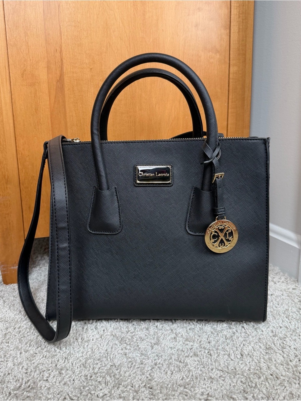 CXL Christian Lacroix Black Satchel